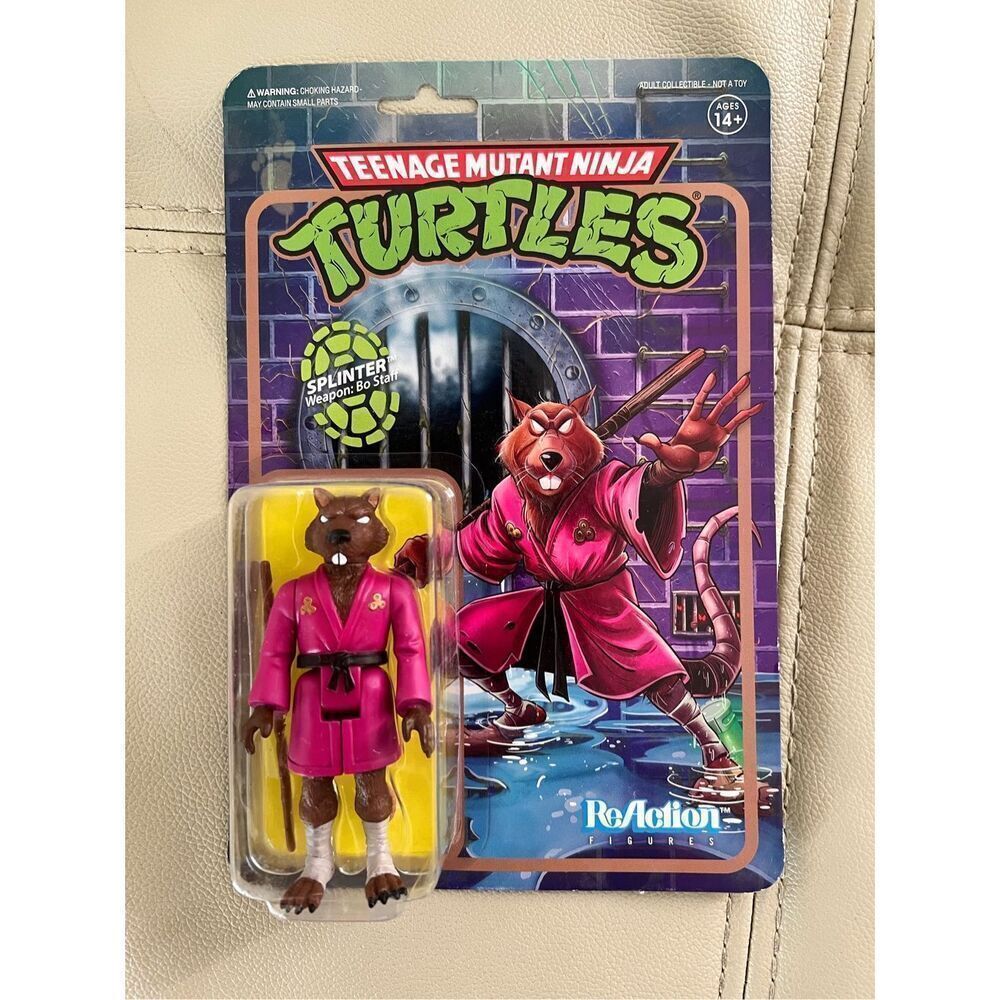 Teenage Mutant Ninja Turtles Splinter ReAction Figure TMNT Wave 2 NIB Super 7